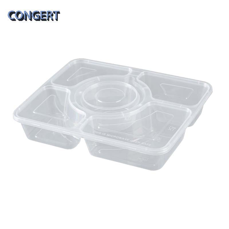 CONGERT 一次性餐盒 4+1五格1300ml 150套