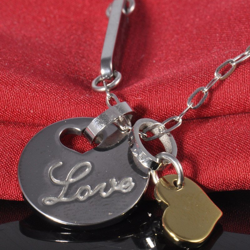 梦克拉Mkela钨金吊坠 甜心公主 爱心形钨金love高清大图