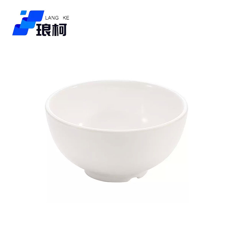 琅柯 密胺碗 纯白米饭碗 5英寸高清大图