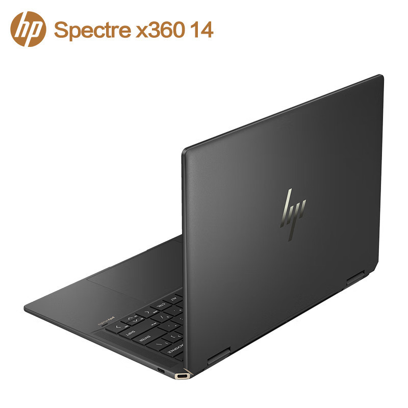 惠普(hp)幽灵Spectre x360 14-EU0777TU 14英寸轻薄本翻转触控屏笔记本电脑(酷睿U5-125H 16G内存 1TB固态 120HZ 2.8K OLED)黑