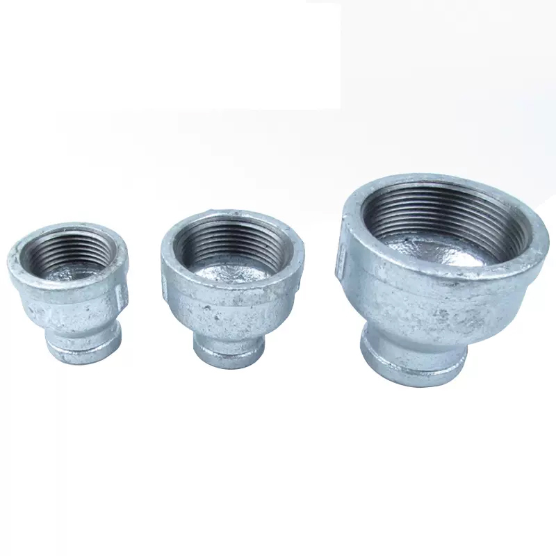 玛钢管件镀锌变径内丝 玛钢大小头接头 dn25*dn15