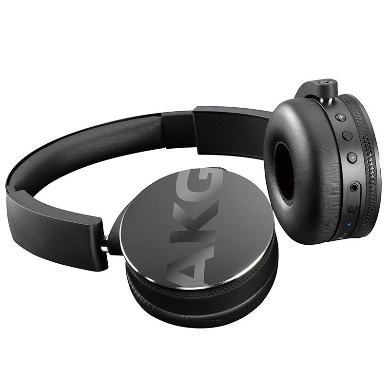 爱科技(AKG)Y50 便携式头戴式耳机 重低音 耳麦线控 立体声手机耳机 HIFI音乐耳机 黑色