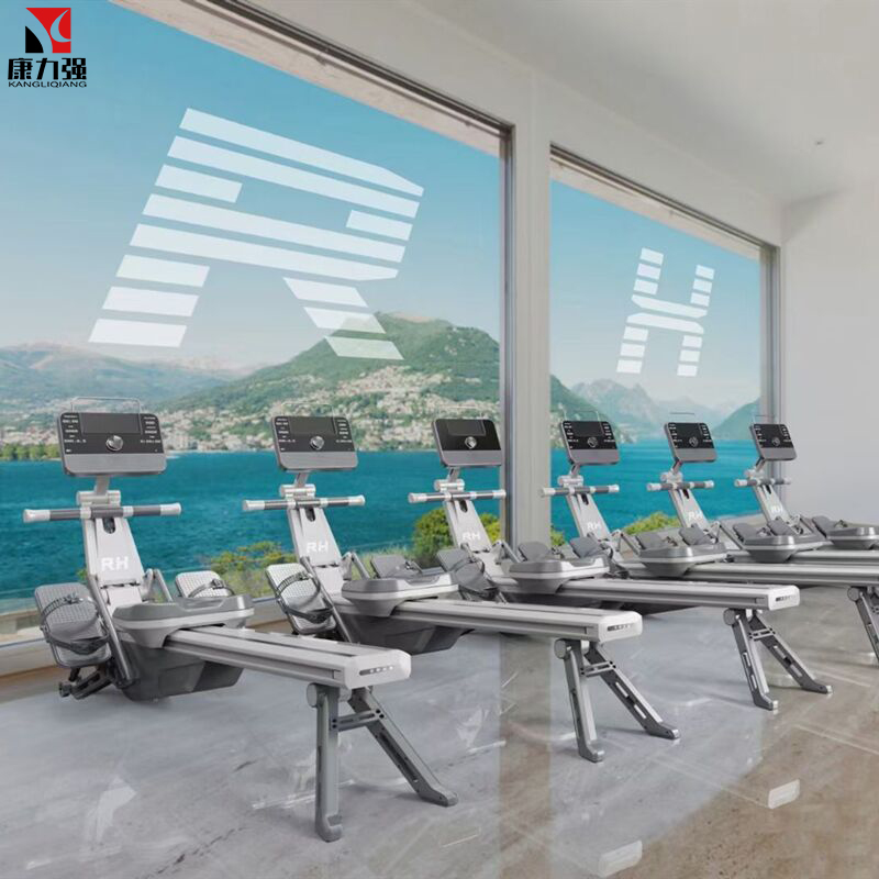 康力强RH划船器自发电家用商用室内健身有氧划船器运动器材黑色高清大图