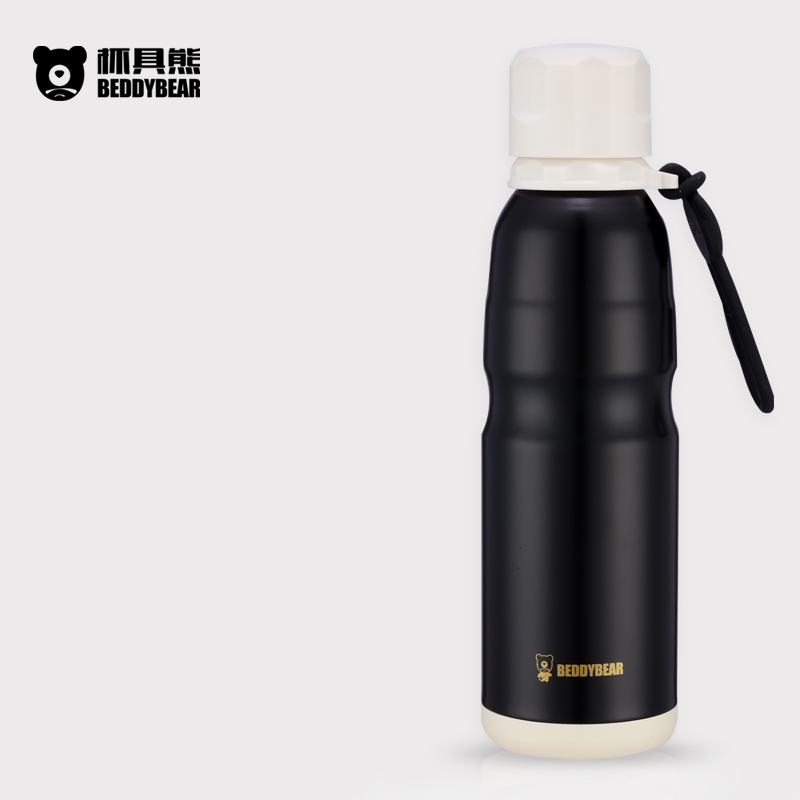 杯具熊BeddyBear恒温运动水壶保温保冷杯 新款户外旅行运动水杯550ml高清大图