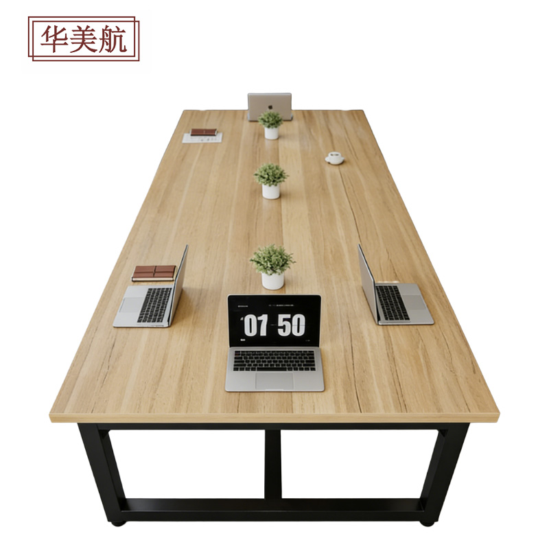 华美航 会议桌 200*100*75cm张高清大图