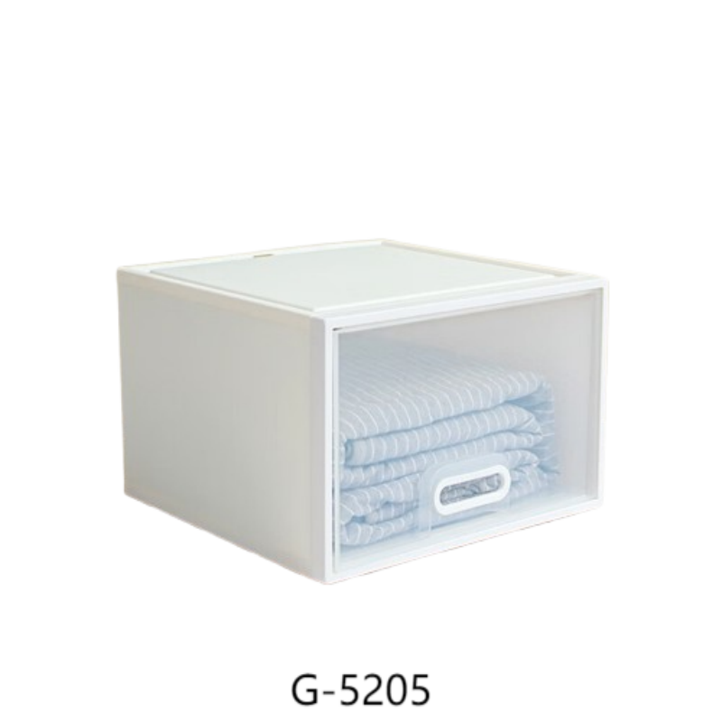 禧天龙(Citylong) G-5205收纳柜2个装(透白) 家用折叠整理盒多层储物柜子40L高清大图