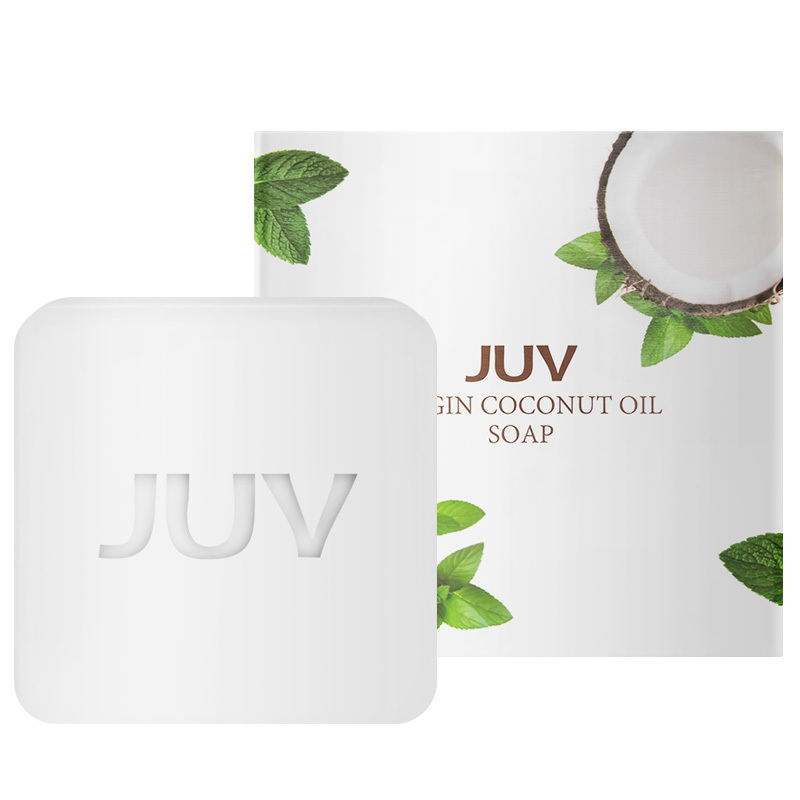 juv觉芙天然冷榨椰子油手工皂面部肥皂男女洗脸深层清洁身体香皂