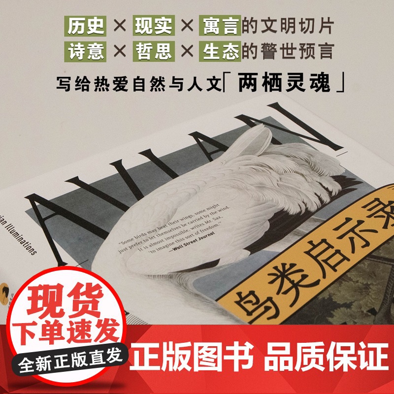 鸟类启示录:一部文化史 博里亚萨克斯著上海教育出版社博物学自然历史读物描摹人鸟之间神秘精神亲密关系高清大图