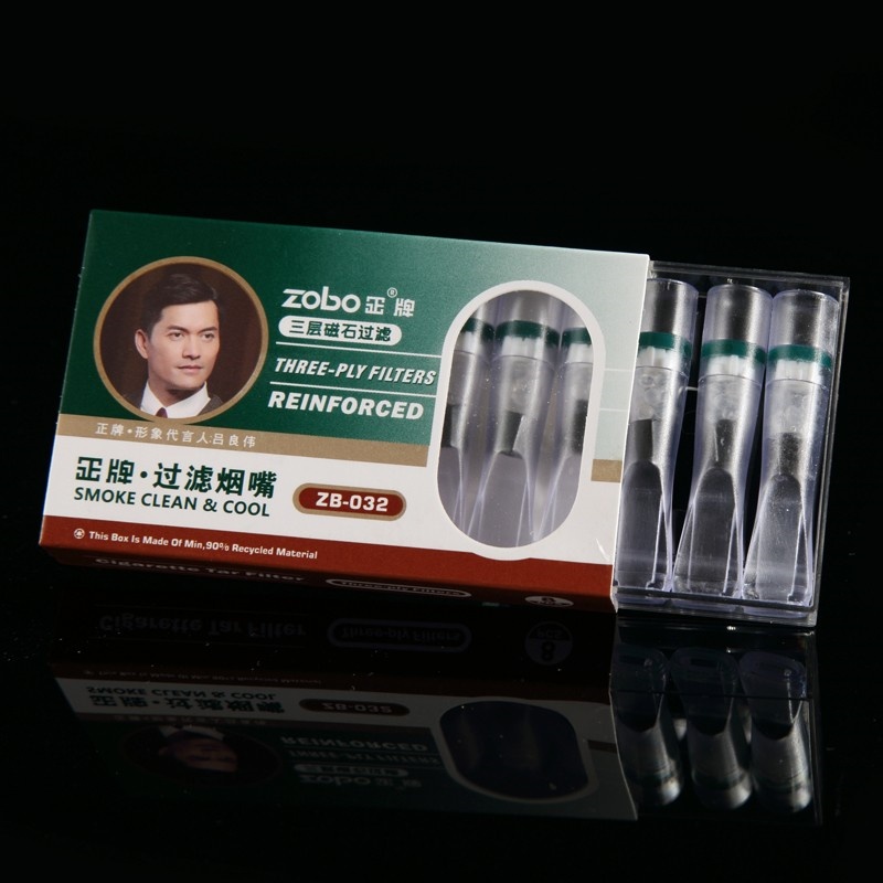 ZOBO 三重磁石过滤一次性抛弃型烟嘴ZB-032 整盒(8支装*12)高清大图