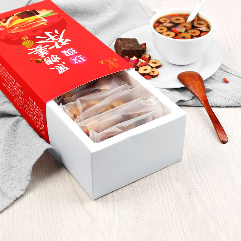 谯韵堂玫瑰黑糖姜茶250g红糖姜茶云南古法手工黑糖块玫瑰红枣姜茶单独小包装代用茶
