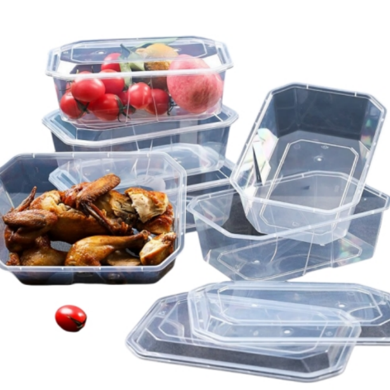 芳草地 3G3331*2 长方形一次性饭盒1200ML 10套/包 (单位:包)高清大图