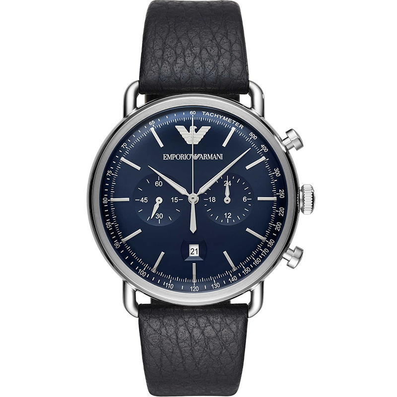 阿玛尼armani手表男士欧美表飞行员石英男士腕表生日礼物送男友