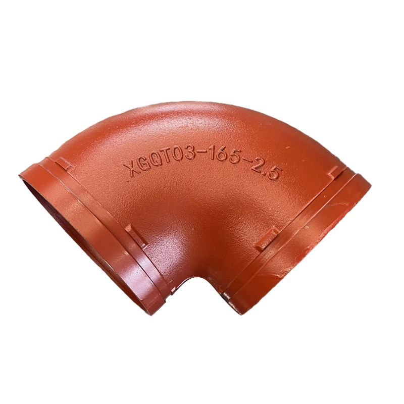 兴酉 沟槽卡箍90度弯头 DN200外径219 个高清大图