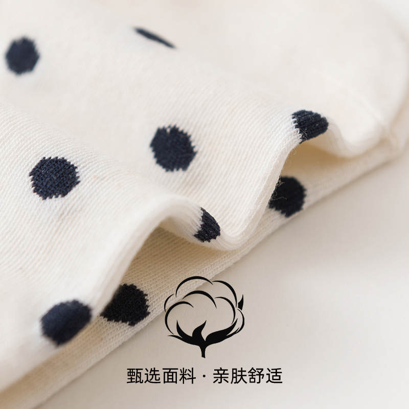 苏宁宜品[五双装]日系可爱夏季薄款低帮船袜女透气棉质袜子韩国浅口隐形短袜不掉跟后跟爱心短袜