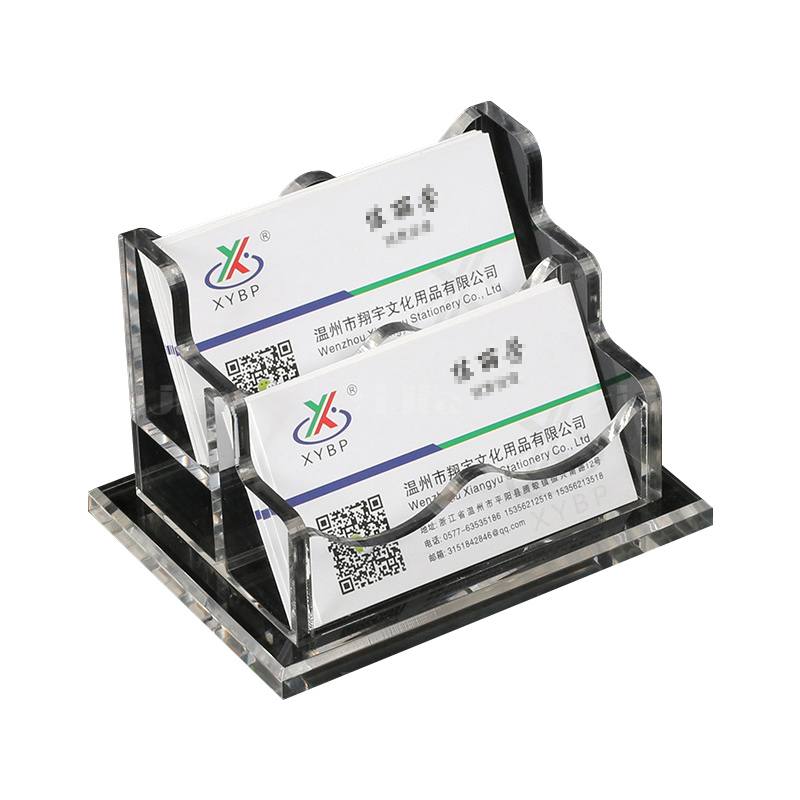 翌嘉YJ4123040 亚克力名片盒塑料收纳盒 120*92*85高清大图