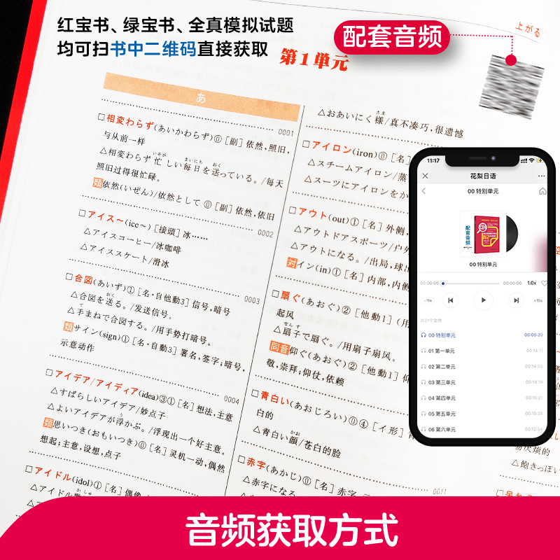 日语n2 [正版]日语n2红宝书文字词汇蓝宝书文法新日本语能力考试n2红蓝宝书N2单词语法书日语考试标准日本语初级日语书高清大图