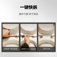 ROCA乐家吉拉达马桶尿醛缓降盖板坐便器盖板家用通用坐便盖静音缓降圆形马桶盖阿笛思