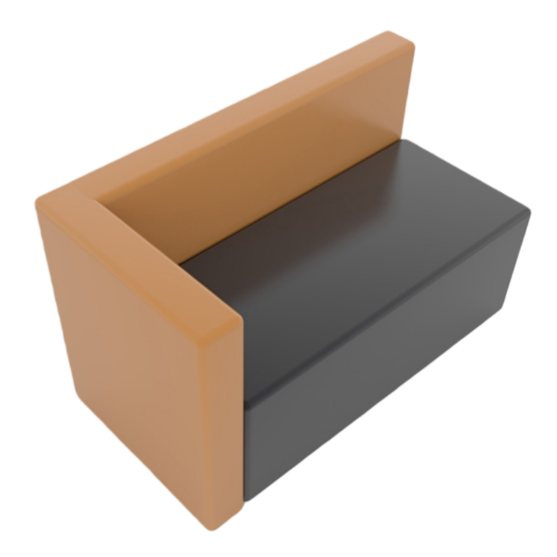 智叶舟休闲沙发双人位120*60*70cm张高清大图