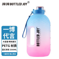吨吨 吨吨桶 网红大肚杯子女明星运动水壶水杯大容量顿顿桶 菠萝款蓝红渐变2.5L