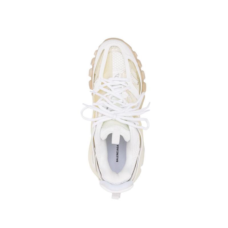 巴黎世家(Balenciaga)男款透明鞋底运动鞋拼接设计跑步鞋圆头系带