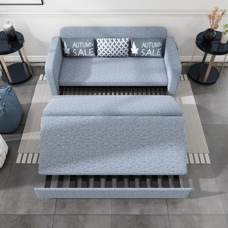 亮晶晶折叠沙发床两用双人1.8米多功能变1.2客厅三人小户型可储物单人高清大图