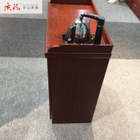 质凡中式茶水柜办公室办公区贴实木皮油漆储物小柜置物矮柜靠墙茶水柜