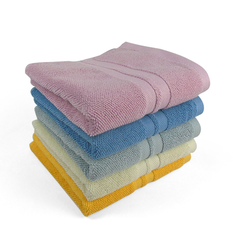 莺歌5A级抗菌高级缎档加大毛巾80*40(五色可选)条高清大图