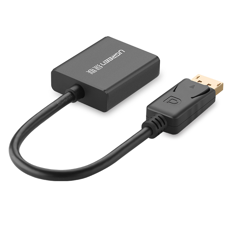 绿联 20414 DP转VGA转换线 Displayport转VGA母头 (黑色)(单位：条)