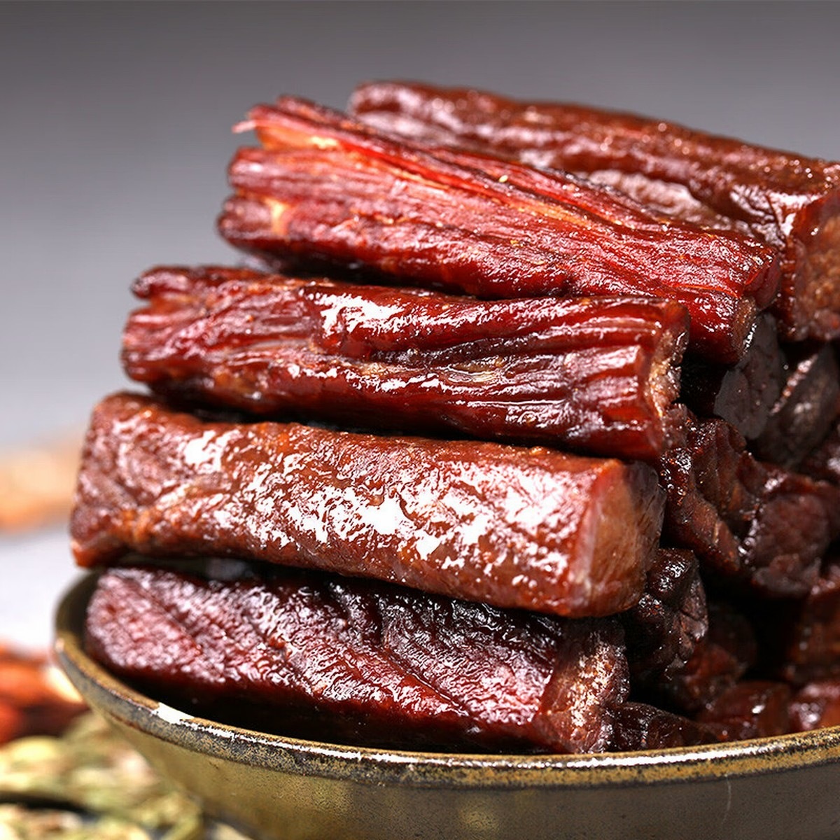 蒙都 手撕风干牛肉干 内蒙特产 休闲零食 肉干肉脯 真空独立包装 原味250g[手撕偏软]高清大图
