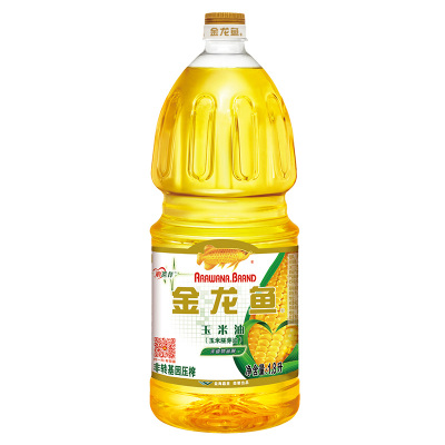 1800ml 金龙鱼玉米油1.8L 非转基因压榨食用油玉米胚芽油小瓶装植物油