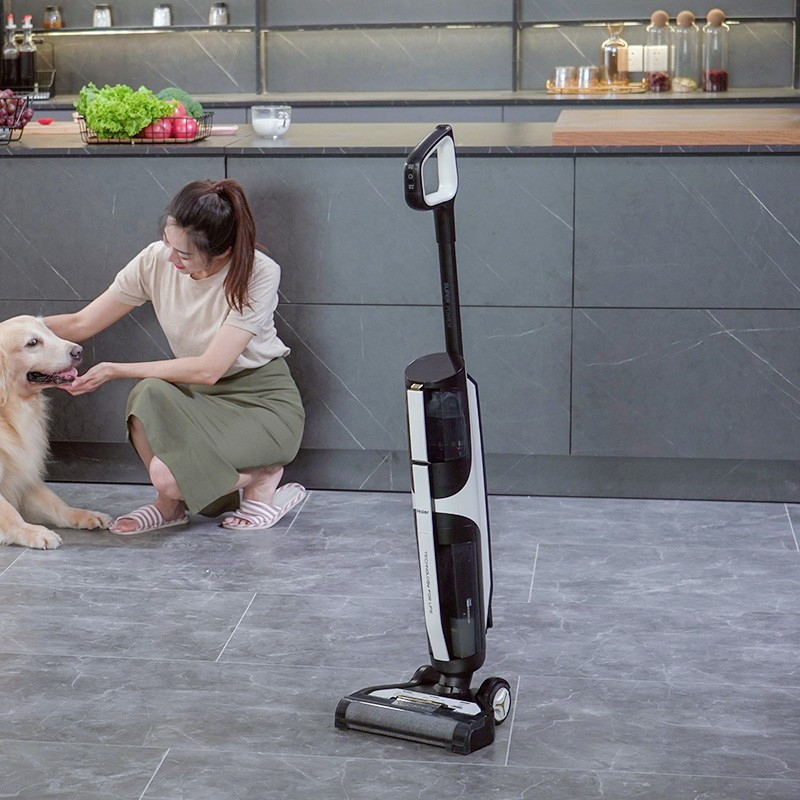 海尔洗地机家用 全自动无线自清洁家用 手扶吸拖一体机 拖地机z6-w