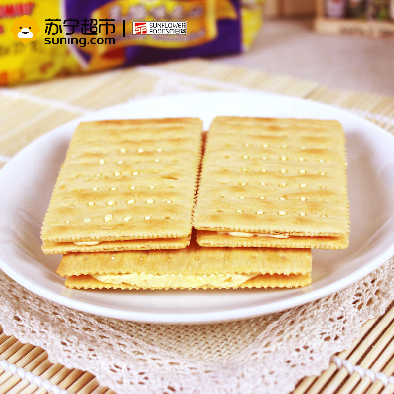 向日葵 香橙味苏打夹心饼干800g