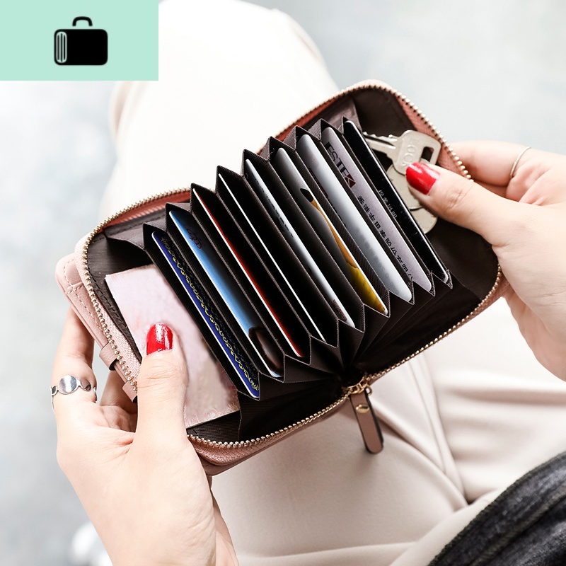 钱包女短款学生韩版可爱折叠2020新款小清新卡包钱包一体包女NEW LAKE高清大图