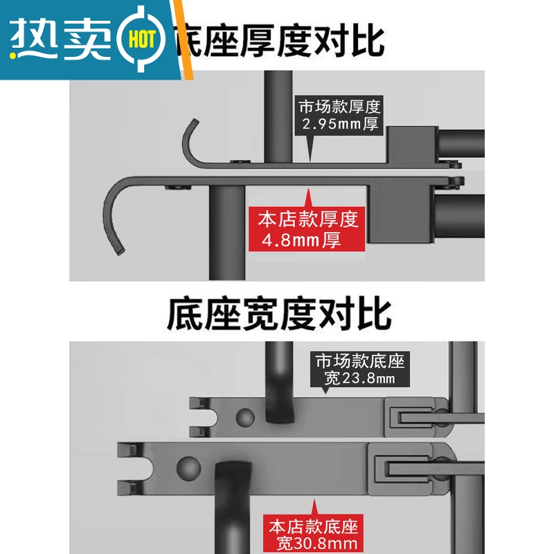 敬平枪灰色毛巾架免打孔太空铝轻奢风浴室置物架卫生间厕所浴巾架壁挂 轻奢款40[升级扁管]高清大图