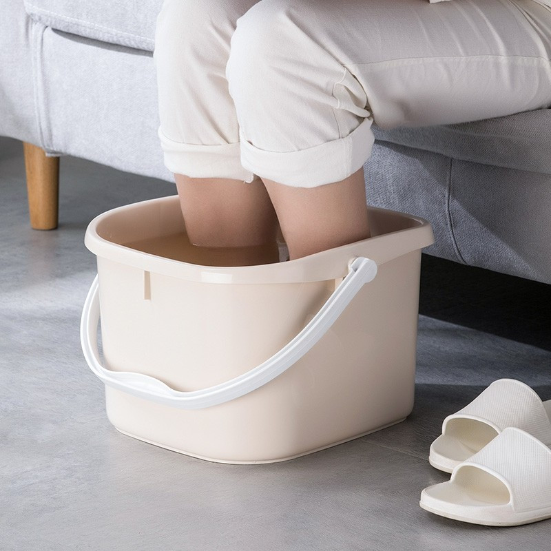 茶花泡脚桶塑料泡脚洗脚盆家用加厚脚盆足浴桶泡脚盆洗足盆足浴盆米