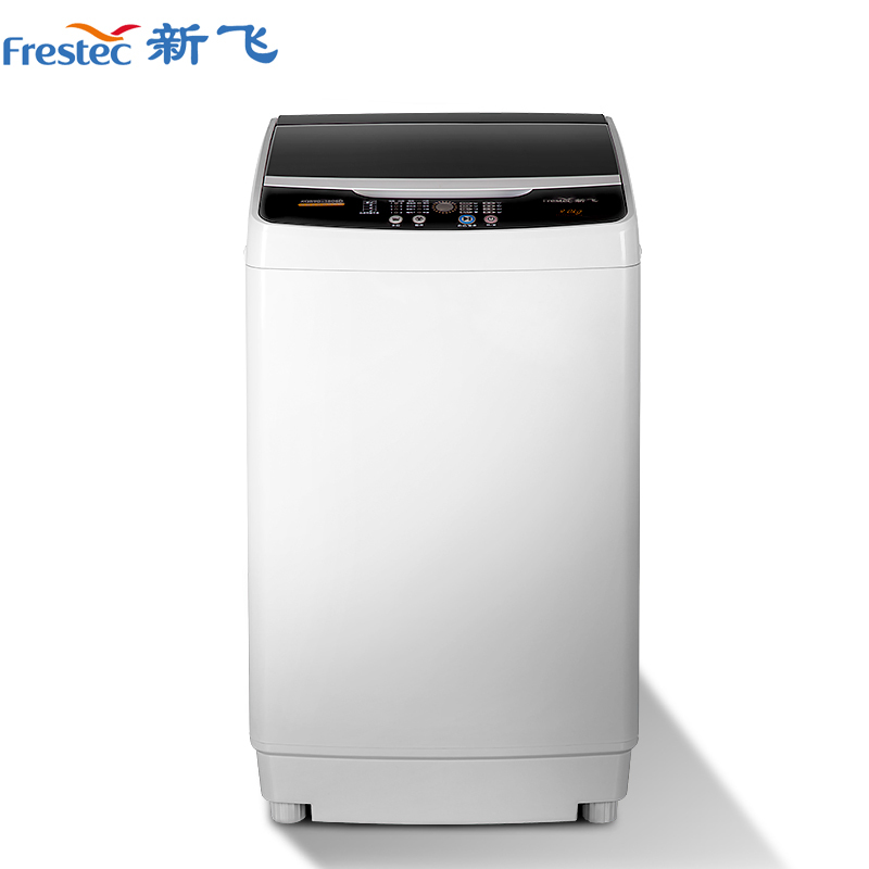 新飞(Frestec)XQB90-1806D 9公斤全自动波轮洗衣机 自编程仿手搓洗 模糊控制 (透明黑)
