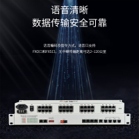 博扬 综合业务电话光端机 8路E1+16路电话+2路磁石 FC单纤20km 1对价 BY-2H8E1-16P-20KM