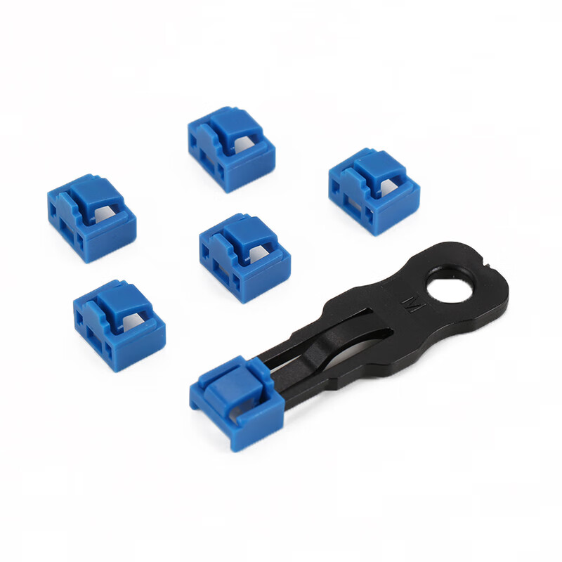信霆 XT-RJ45AQS 网络端口锁网口安全锁RJ45锁 蓝色(50个/包)配三把钥匙高清大图
