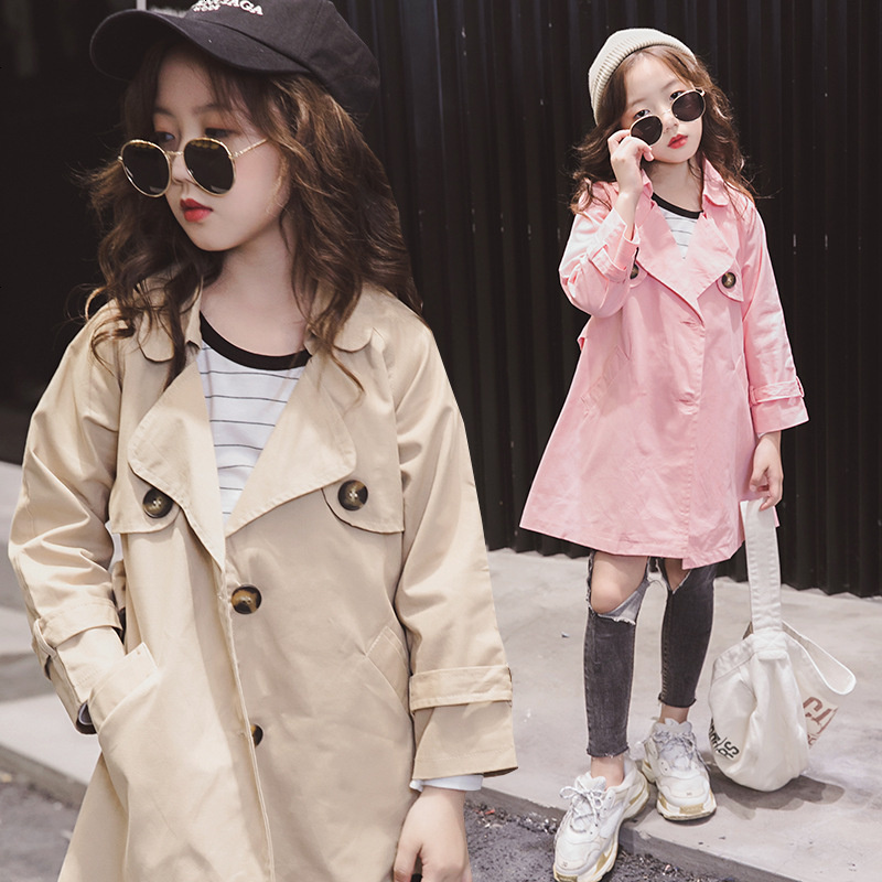 大女童风衣_女童短发发型