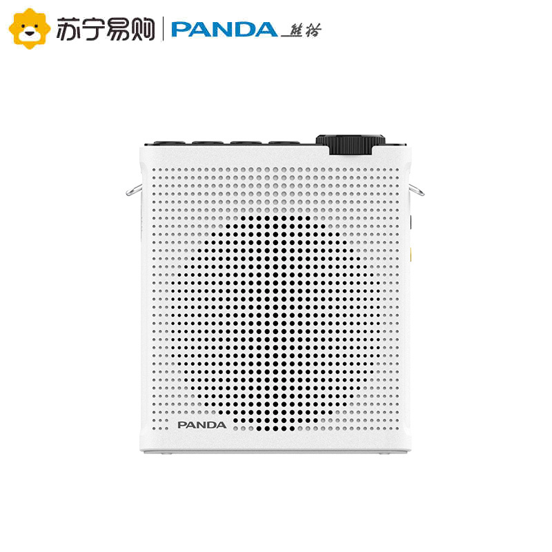 PANDA/熊猫K70扩音机教师教学导游用有线扩音器小蜜蜂专用便携腰挂式播放器迷你插卡音箱 白色