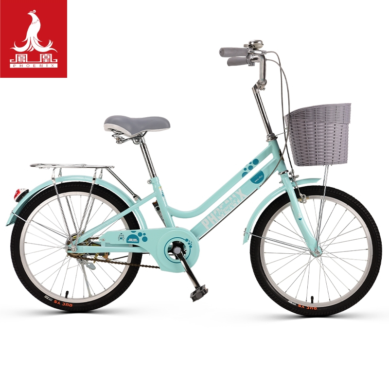 凤凰phoenix儿童自行车女式1626寸轻便代步单车男学生通勤车