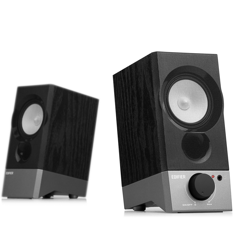 漫步者edifierr19u电脑音箱桌面音响usb接口20声道台式迷你小音箱黑色