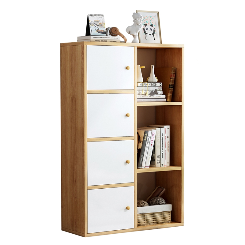 斗柜家用卧室收纳柜飘窗柜古达简约现代书柜置物架客厅沙发边柜储物柜