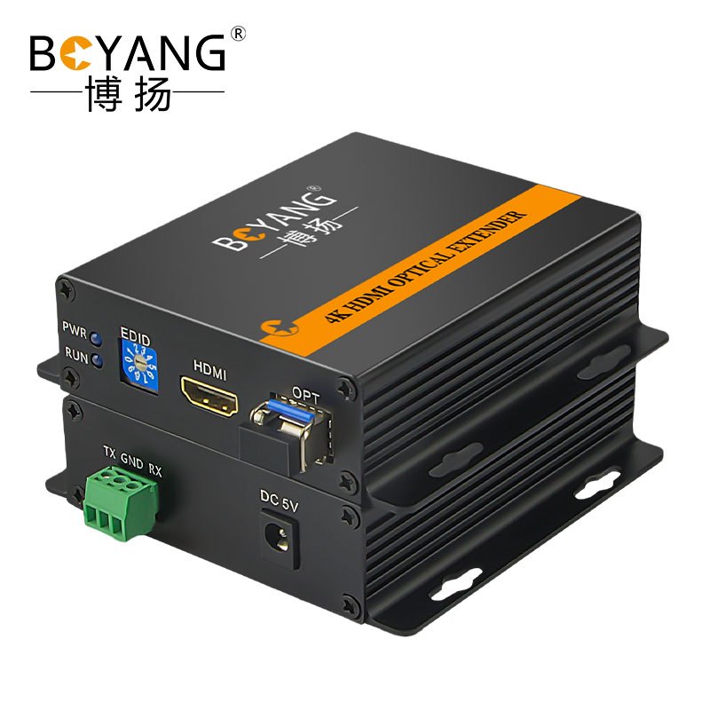 博扬(BOYANG) 非压缩4K HDMI视频光端机1路视频+RS232 HDMI延长器 一对 BY-4KHA