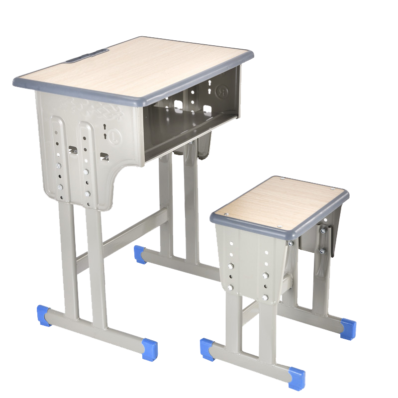 帅畅中小学生课桌椅学校培训班辅导班课桌升降儿童书桌学习课桌椅套装[工厂现做 7天内发货]高清大图