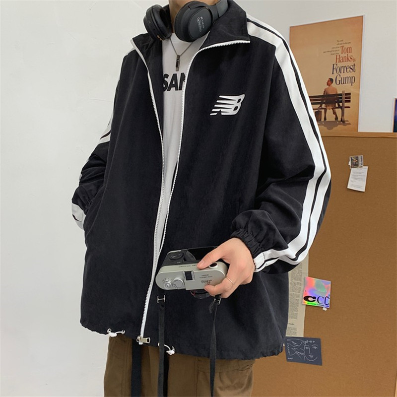 NEW LAKE春秋季外套男韩版潮流炸街嘻哈潮牌运动夹克开衫棒球服学生褂子潮夹克