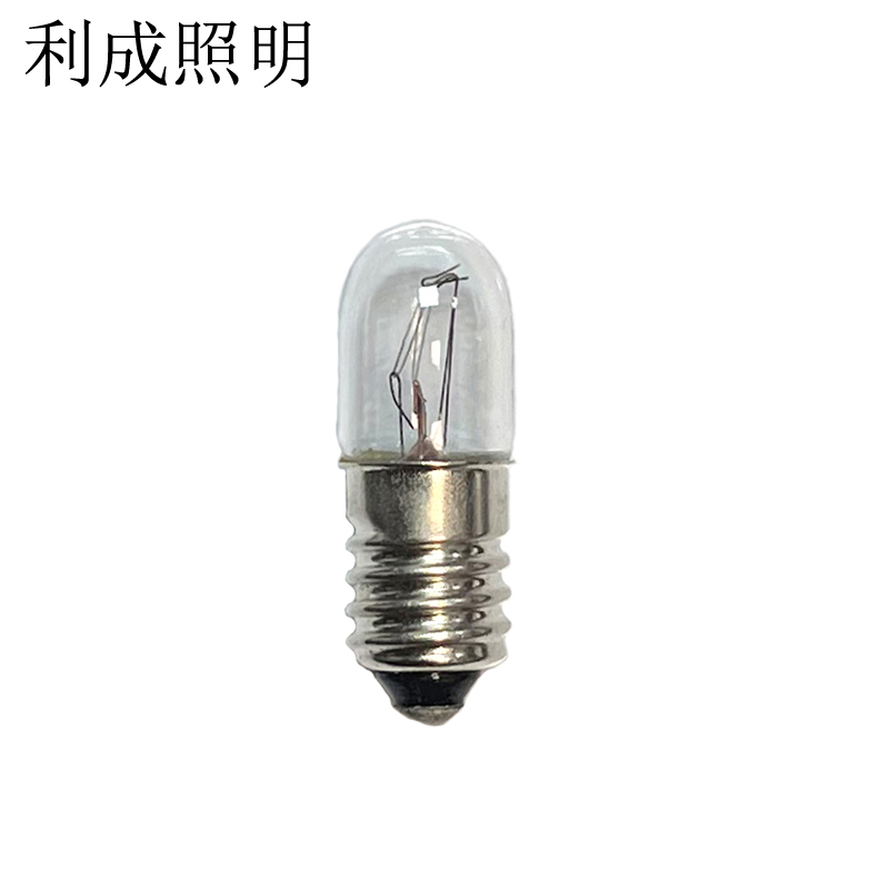 利成照明 指示灯泡 钨丝灯泡 E10螺口6.3V 每包10个装