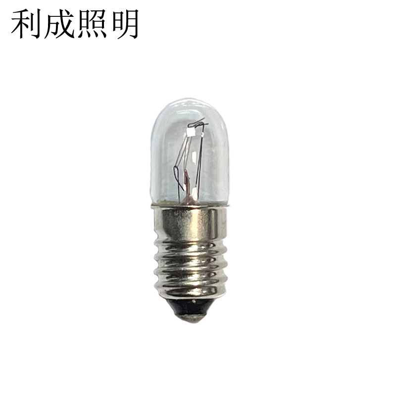 利成照明 指示灯泡 钨丝灯泡 E10螺口6.3V 每包10个装