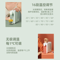 集米(JMEY)饮水机桌面台式即热式饮水机家用电热水壶速热智能M2plus热开水机莫奈蓝[单机+水箱]