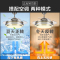 餐厅风扇灯 现代简约创意个性隐形吊扇灯 客厅卧室吧台家用电扇灯 双银款-36寸变光双控